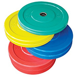 DISQUE OLYMPIQUE CAOUTCHOUC COULEUR