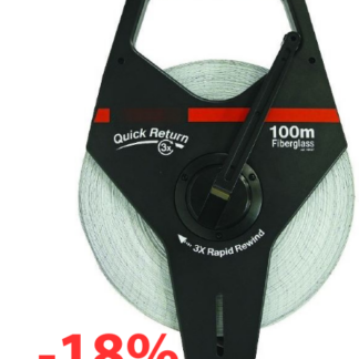RUBAN de MESURE 100 m FIBRE DE VERRE